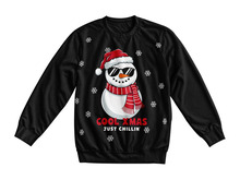 Julesweater 'Cool Xmas' sort str. XXL